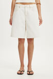 Baggy Denim Short, VINTAGE WHITE - example image 4