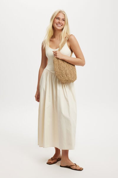 Romee Maxi Dress, BUTTERMILK