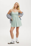 Lyla Mini Dress, SAGE STRIPE - alternate image 2