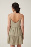 Summer Tiered Mini Dress, DESERT SAGE - alternate image 3