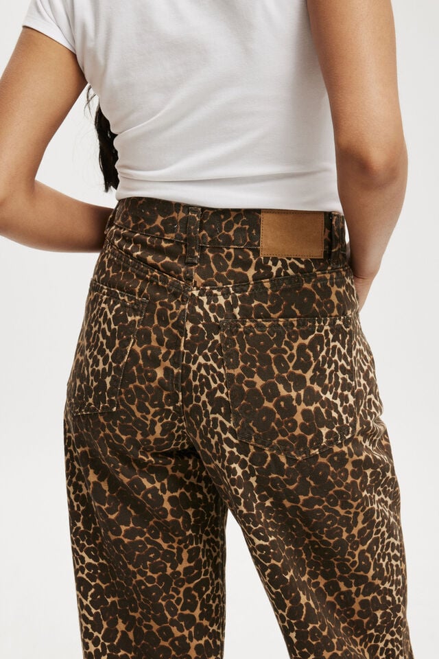 Loose Straight Jean, LEOPARD