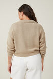 Collar Pullover, MID TAUPE - alternate image 3