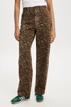 Loose Straight Jean, LEOPARD - alternate image 4