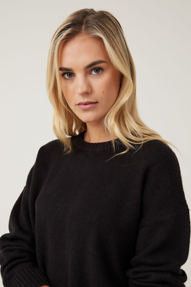 Luxe Pullover, BLACK