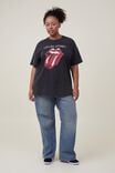 Camiseta - Boyfriend Rolling Stones Music Tee, LCN BR THE ROLLING STONES TONGUE/BLACK - vista alternativa 5
