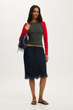 Celeste Lace Midi Skirt, TOTAL ECLIPSE - example image 1