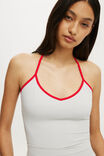 Hold Me Tie Halter, MARBLE MIST/RED PETAL BIND - example image 4