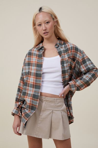 Blusa - Boyfriend Flannel Shirt, LINDA CHECK DAINTREE