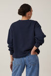Classic Fleece Crew Sweatshirt, INK NAVY - alternate image 3