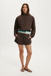 Chloe Sporty Short, KYLIE PINSTRIPE DARK OAK - example image 5