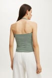 All Day V Neck Halter, MADI STRIPE HERITAGE GREEN/ WHITE - example image 3