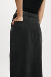 Saia - Bailey Denim Maxi Skirt, GRAPHITE BLACK - vista alternativa 5