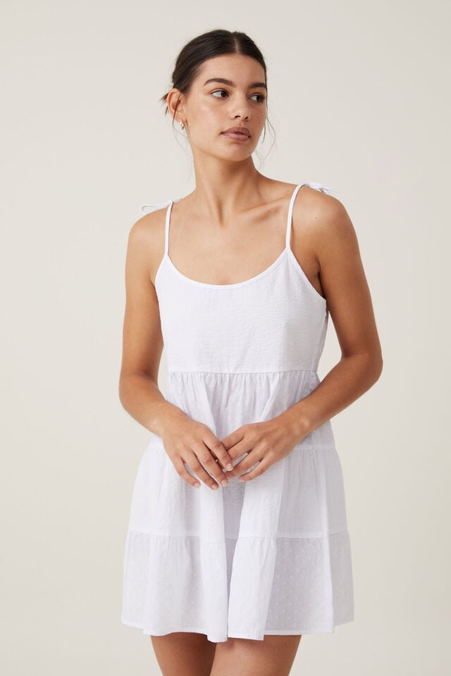 Solstice Mini Dress, WHITE