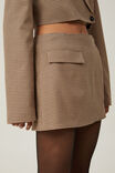 Wrap Suiting Mini Skirt, MICRO CHECK - alternate image 4