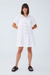 Scout Mini Shirt Dress, WHITE - alternate image 2