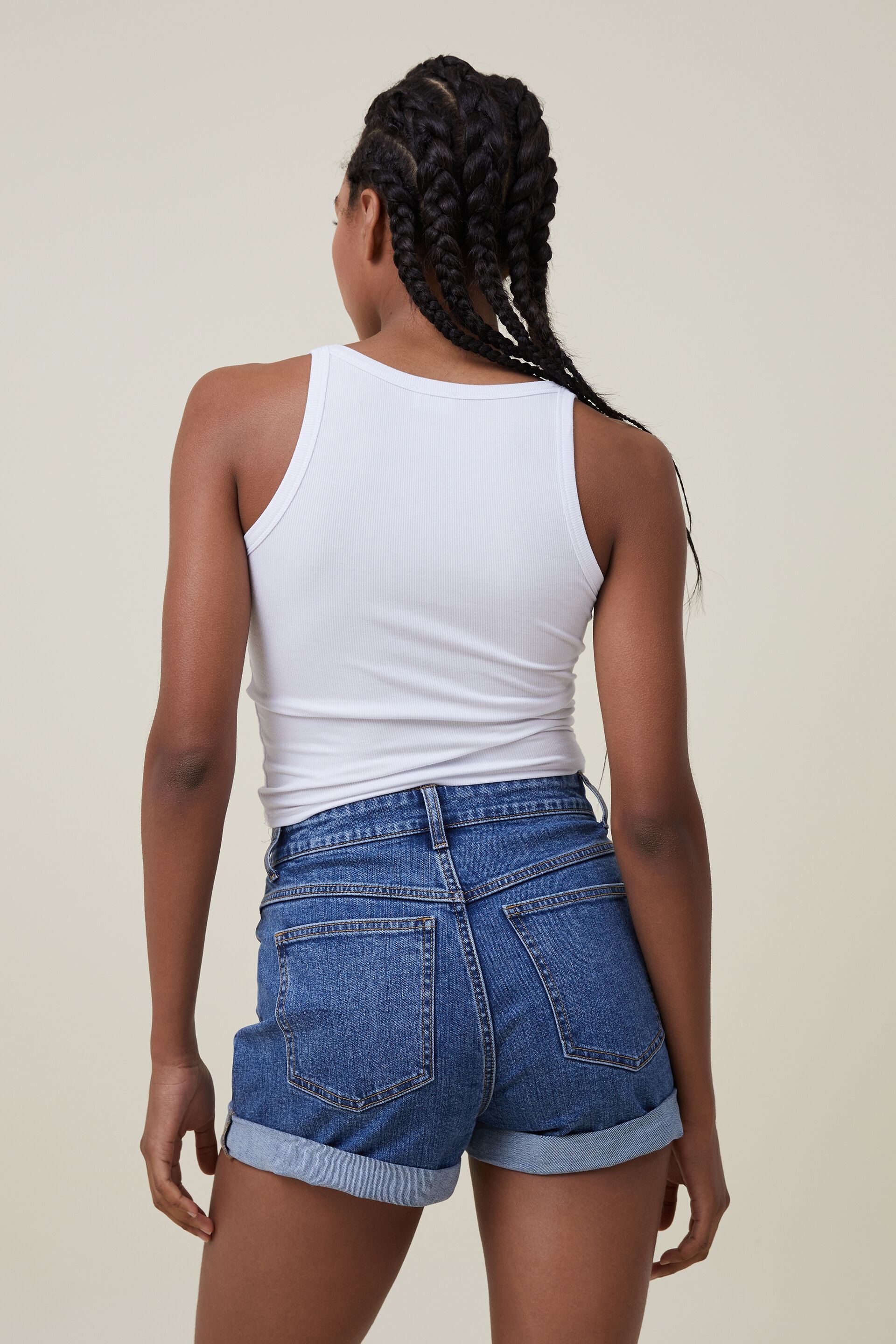 LowProfile High Waisted Denim Shorts for Women Butt Lift, India | Ubuy