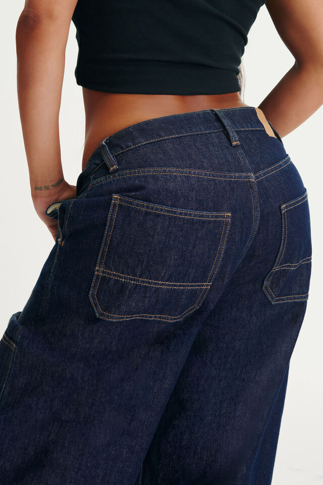 Curvy Boyfriend Super Baggy Jean, CARPENTER STAR BLUE