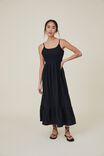 Izzy Strappy Midi Dress, BLACK - alternate image 1