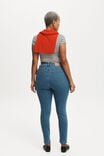 Calça - Curvy High Stretch Skinny Jean, SEA BLUE - vista alternativa 2