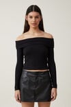 Faux Leather Mini Skirt, BLACK - alternate image 1