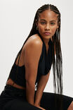 Lexa Cowl Neck Halter Top, BLACK - example image 4