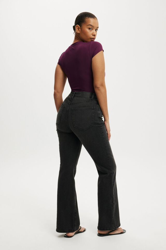 Curvy Flare Jean, ONYX BLACK