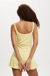 Rib Contrast Cami Mini Dress, DAISY YELLOW - alternate image 3