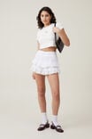 Rylee Ruffle Short, WHITE - alternate image 2