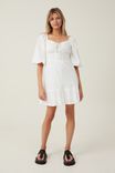 Vestido - Dolly Corset Ls Mini Dress, WHITE - vista alternativa 2