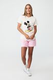 Classic Cny Graphic T Shirt, LCN DIS MICKEY FLORAL SHORTS/WHITE SAND
