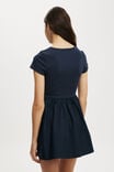 Romee Short Sleeve Mini Dress, WINTER NIGHT - alternate image 3