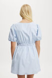 Allegra Tie Detail Mini Dress, BILLIE STRIPE BLUE - alternate image 3