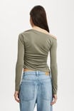 Gabby Off The Shoulder Long Sleeve Top, WOODLAND - alternate image 3