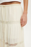 Haven Multi Tiered Maxi Skirt, CREME FRAICHE TEXTURE - example image 3