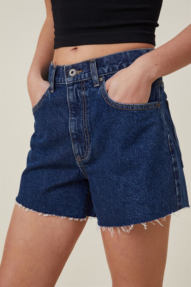 A-Line Denim Short, NORDIC BLUE