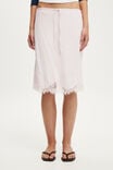 Celeste Lace Midi Skirt, BABYDOLL PINK - example image 4