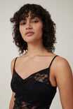 Lace Slip Maxi Dress, BLACK - alternate image 4