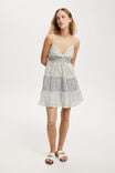 Stella Tiered Mini Dress, HANNAH SPLICED FLORAL - alternate image 2