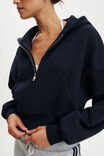 Oversized Zip Through Hoodie, TOTAL ECLIPSE - example image 4
