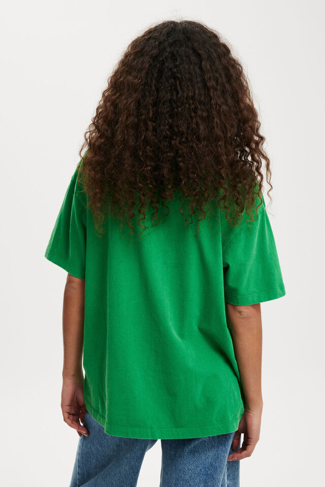 The Boxy Oversized Tee, WASHED IVY LEAF