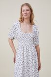 Alexa Puff Sleeve Midi Dress, DAPHNE DITSY NAVY - alternate image 2