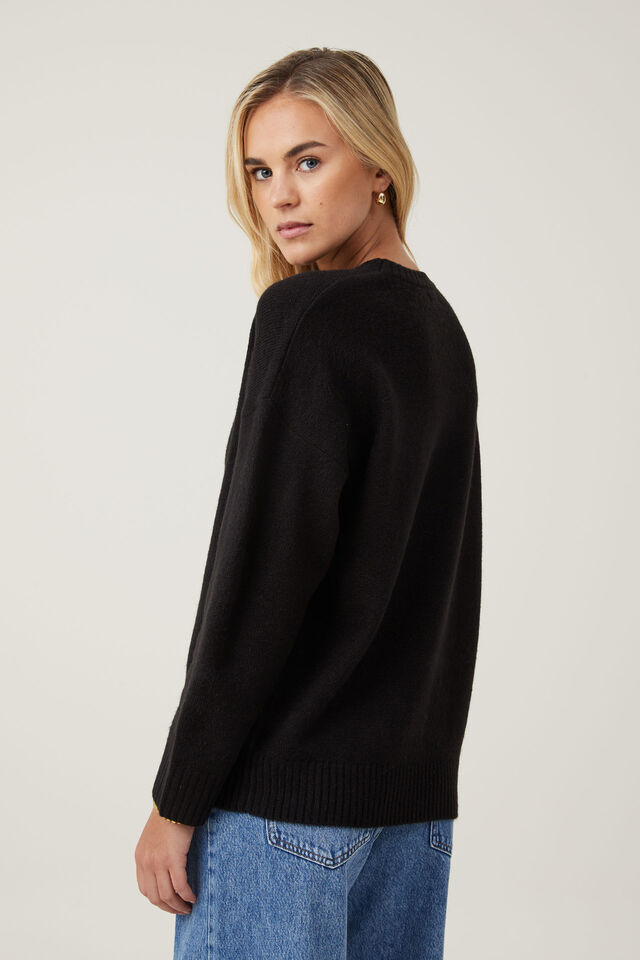 Tricôs - Luxe Pullover, BLACK