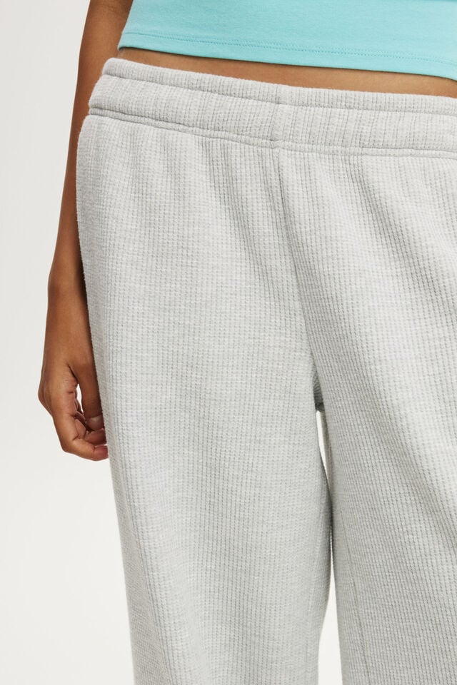 Waffle Sweatpant, LIGHT GREY MARLE