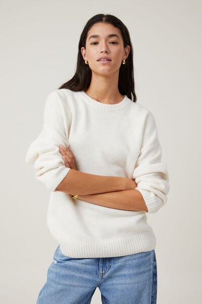 Luxe Pullover, PORCELAIN