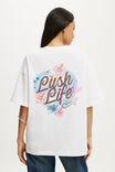 Zara Larsson Music Boxy Graphic Tee, LCN MT ZARA LARSSON LUSH PORTRAIT / WHITE - example image 3