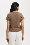 90S Baby Tee, MINK BROWN - alternate image 3