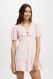 Pippa Puff Sleeve Mini Dress, GOSSIP PINK - alternate image 1