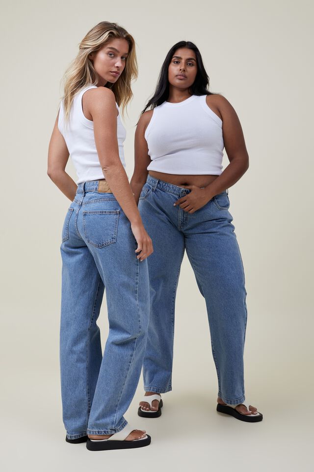 Buy High Waist Jeans Elastic Loose Pants For Women Boyfriend Jeans Women  Plus Size Denim Pants Femme at affordable prices — free shipping, real  reviews with photos — Joom