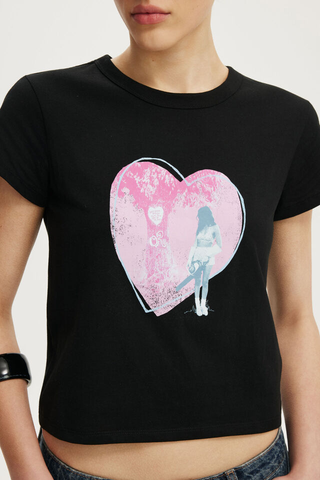 Olivia Rodrigo Music Graphic Tee, LCN BRA OLIVIA RODRIGO LOVE TREE / BLACK