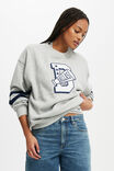 Dallas Cowboys Crew Sweatshirt, LCN DAL DALLAS COWBOYS MEGAPHONE/ GREY MARLE - alternate image 1